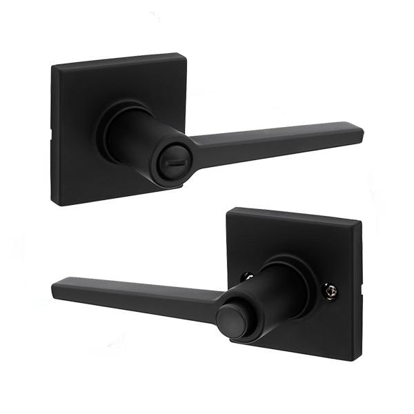 Kwikset: Daylon Lever Bed/Bath Satin Black Finish